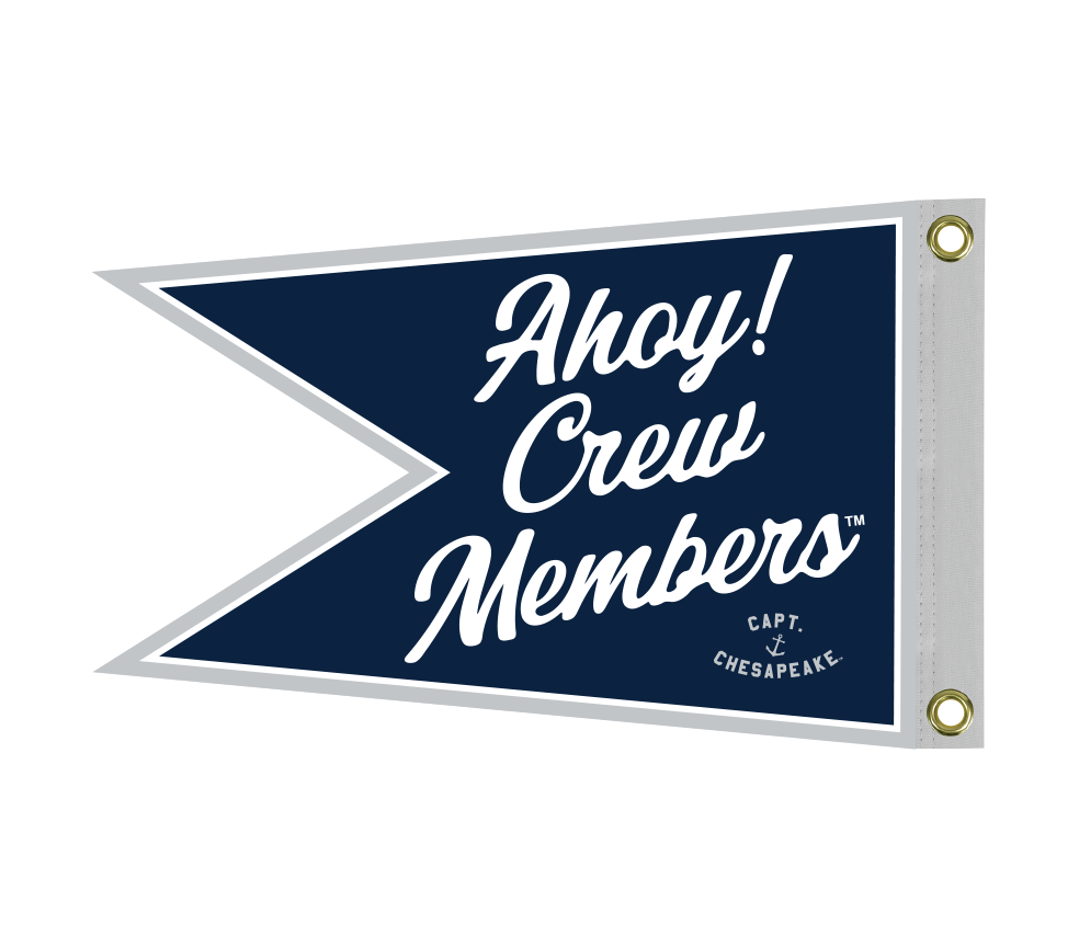 Ahoy! Swallowtail Boat Flag - Captain Chesapeake
