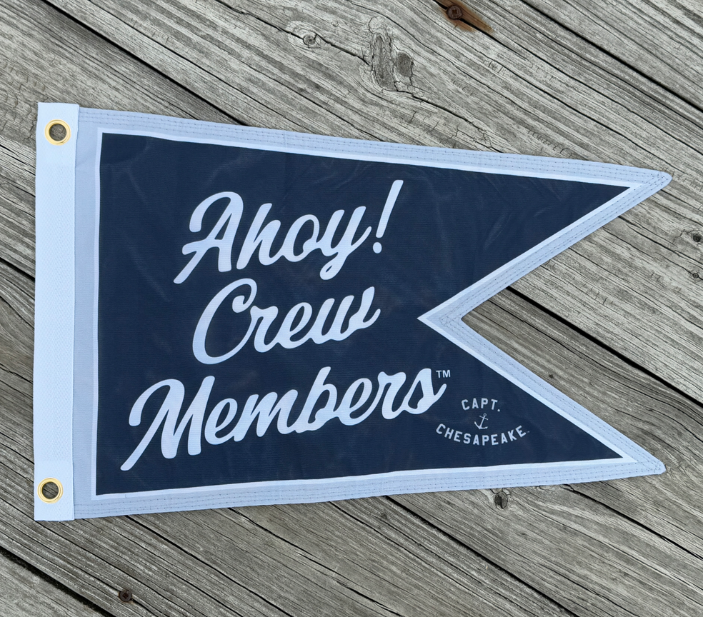 Ahoy! Swallowtail Boat Flag - Captain Chesapeake