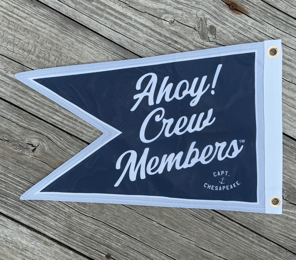 Ahoy! Swallowtail Boat Flag - Captain Chesapeake