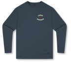 Captain Chesapeake All Aboard Long Sleeve Tee featuring nautical-themed design on a comfortable long sleeve shirt.