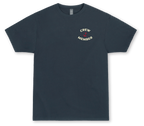 Captain Chesapeake All Aboard short sleeve tee featuring boat-themed graphic and casual fit, displayed on a white background.