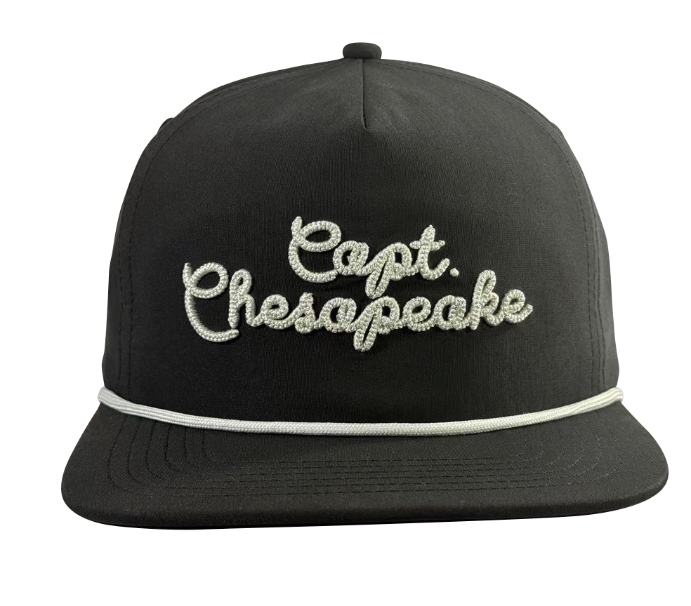 Captain's Chain Stitch Flat Brim Cap