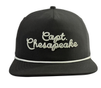 Captain's Chain Stitch Flat Brim Cap