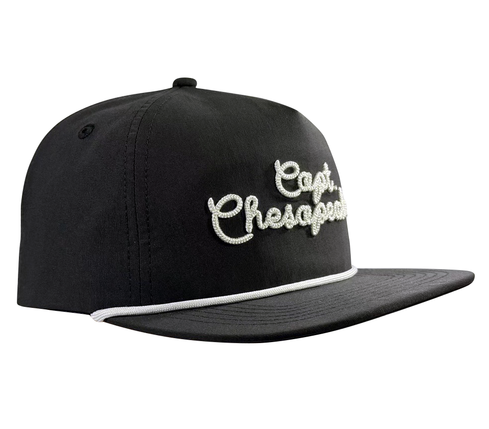 Captain's Chain Stitch Flat Brim Cap