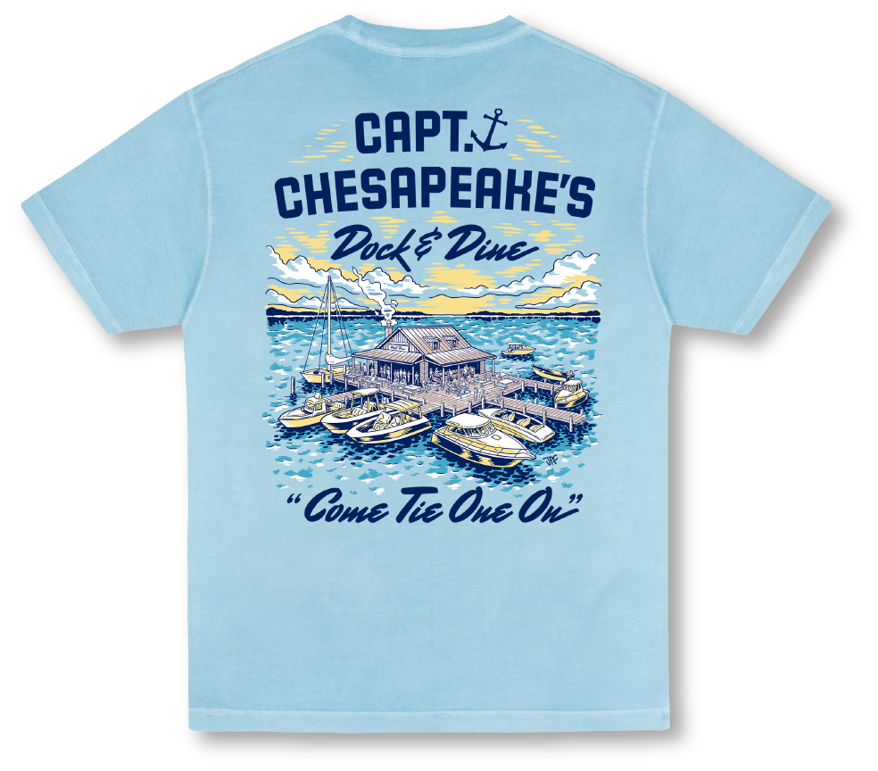 Capt. Chesapeake's Dock & Dine Short Sleeve Tee