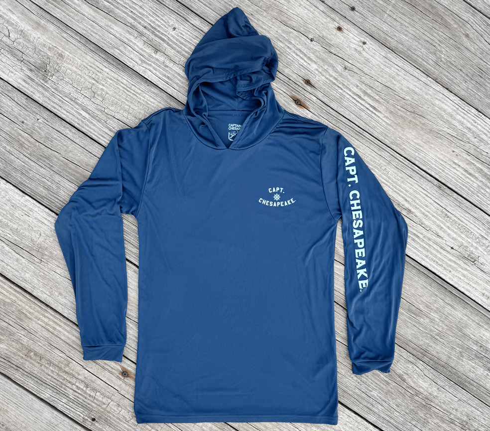 The Original Capt. Chesapeake Hooded UPF Tee - Captain Chesapeake