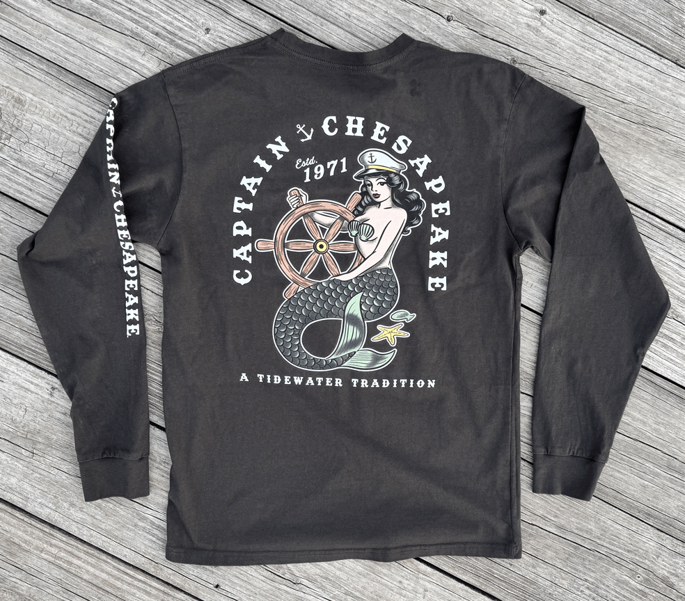 Captain Chesapeake Mermaid Long Sleeve Tee - Captain Chesapeake