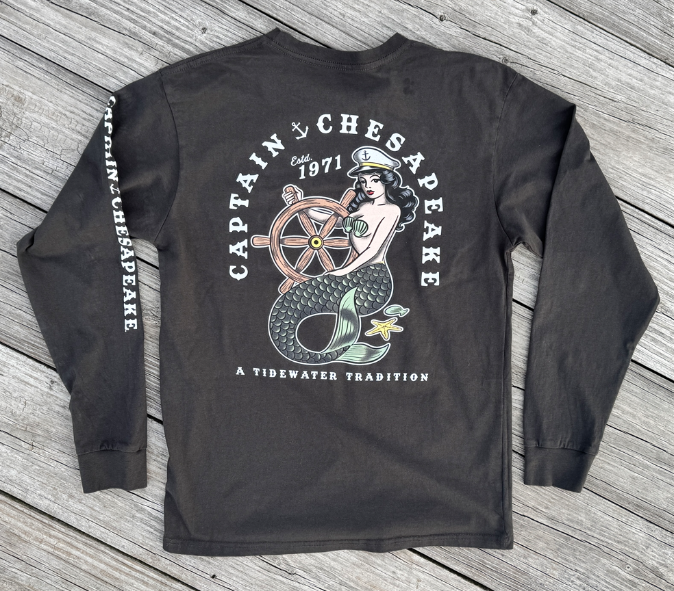 Captain Chesapeake Mermaid Long Sleeve Tee
