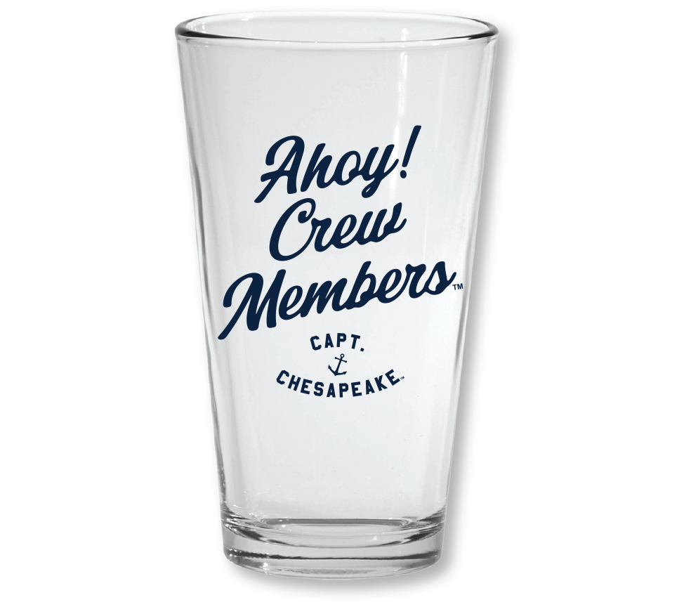 'Ahoy! Crew Members' Pint Glass