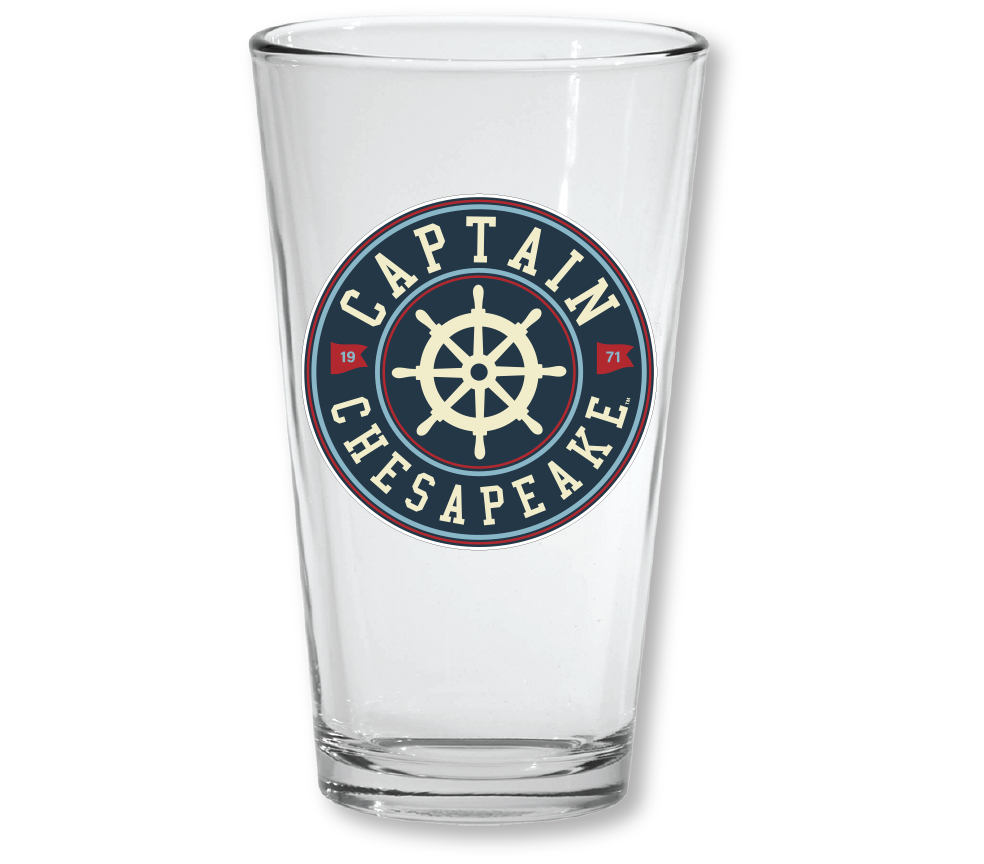Captain Chesapeake Ship Wheel Pint Glass