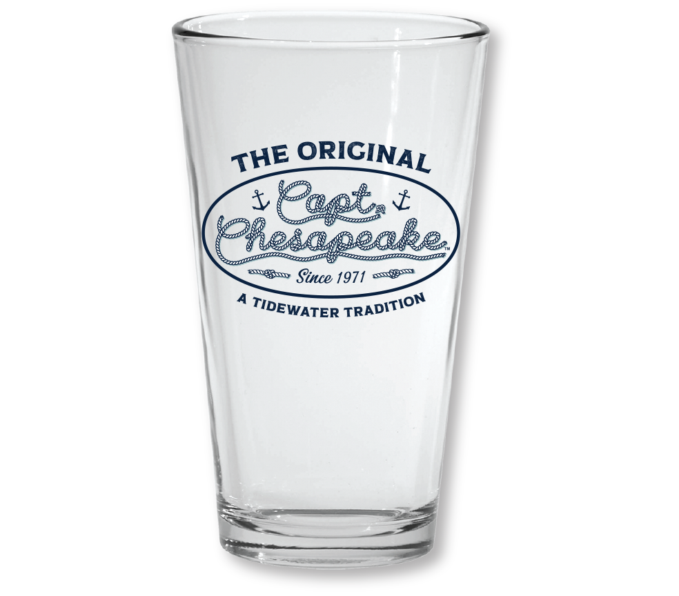 The Original Capt. Chesapeake Pint Glass - Captain Chesapeake