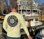 Captain's Ship Wheel Long Sleeve UPF Tee - Captain Chesapeake